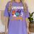 Librarian Boo Crew Teacher Student Halloween Costume Women's Comfort Colors T-Shirt Violet