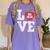 LOVE Apple 3rd Grade Teacher Student School Women's Comfort Colors T-Shirt Violet LOVE Apple 3rd Grade Teacher Student School Women's Comfort Colors T-Shirt Violet