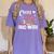 I Love Math Cats And Coffee Heart Mathematics Teacher Women's Comfort Colors T-Shirt Violet