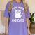 Math And Cats Apparel For Teachers Students Cat Lovers Women's Comfort Colors T-Shirt Violet