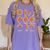 Maths Day Costume Idea Kids Teachers Pizza Slice Fraction Women's Comfort Colors T-Shirt Violet