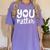 You Matter Teacher Kindness Child Counselor Heart Love Men Women Kids Women's Comfort Colors T-Shirt Violet You Matter Teacher Kindness Child Counselor Heart Love Men Women Kids Women's Comfort Colors T-Shirt Violet