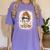 Messy Bun Spooky Teacher Bleached Halloween Teachers Women's Comfort Colors T-Shirt Violet Messy Bun Spooky Teacher Bleached Halloween Teachers Women's Comfort Colors T-Shirt Violet