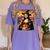 Mona Lisa Pumpkin Halloween Art Teacher Witchy Women Kids Women's Comfort Colors T-Shirt Violet Mona Lisa Pumpkin Halloween Art Teacher Witchy Women Kids Women's Comfort Colors T-Shirt Violet