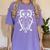 Music Note Owl Shirt Musicians Teacher Birthday Bird Women's Comfort Colors T-Shirt Violet Music Note Owl Shirt Musicians Teacher Birthday Bird Women's Comfort Colors T-Shirt Violet