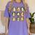 Music Teacher Orchestra Spooky Halloween Ghost Band Women's Comfort Colors T-Shirt Violet