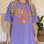 One Thankful PE Teacher Thanksgiving Fall Autumn Groovy Women's Comfort Colors T-Shirt Violet