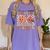 One Thankful Teacher Thanksgiving Groovy Fall Autumn Teacher Women's Comfort Colors T-Shirt Violet