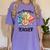One Thankful Teacher Turkey Pencil Thanksgiving Teachers Women's Comfort Colors T-Shirt Violet One Thankful Teacher Turkey Pencil Thanksgiving Teachers Women's Comfort Colors T-Shirt Violet