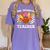 One Thankful Teacher Turkey Thanksgiving Teaching Women's Comfort Colors T-Shirt Violet One Thankful Teacher Turkey Thanksgiving Teaching Women's Comfort Colors T-Shirt Violet