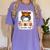 One Thankful Teacher's Aide Messy Bun Thanksgiving Fall Women's Comfort Colors T-Shirt Violet One Thankful Teacher's Aide Messy Bun Thanksgiving Fall Women's Comfort Colors T-Shirt Violet