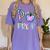 P Is For Pre-K Preschool Teacher Tie Dye Back To School Women's Comfort Colors T-Shirt Violet