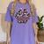 Panthers Paw Print Leopard Maroon Panther Pride Teacher Women's Comfort Colors T-Shirt Violet
