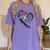 Para Heart Teacher Paraprofessional Paraeducator Men Women Women's Comfort Colors T-Shirt Violet