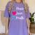 Peace Love Math Maths Teacher Pi Symbol Men Women Women's Comfort Colors T-Shirt Violet