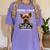 Personal Stalker I'Ll Follow You Wherever You Go Yorkie Women's Comfort Colors T-Shirt Violet
