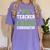 Physical Education PE Teacher School Women's Comfort Colors T-Shirt Violet Physical Education PE Teacher School Women's Comfort Colors T-Shirt Violet