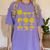 Pizza Salami Cheese Quick Math Fractions Math Teachers For Men Women Girls Kids Women's Comfort Colors T-Shirt Violet