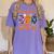 Preschool Boo Crew Preschool Halloween Teacher Kids Women's Comfort Colors T-Shirt Violet