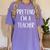 Pretend I'm A Teacher Costume Halloween Easy Adult Kid Women's Comfort Colors T-Shirt Violet