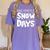 Proud Supporter Of Snow Days Teacher Christmas Men Women Women's Comfort Colors T-Shirt Violet