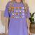 Pumpkin Ghost Equation Math Teacher Halloween Costume Women's Comfort Colors T-Shirt Violet Pumpkin Ghost Equation Math Teacher Halloween Costume Women's Comfort Colors T-Shirt Violet