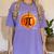 Pumpkin Pie Halloween Thanksgiving Math Teacher Pi Day Women's Comfort Colors T-Shirt Violet Pumpkin Pie Halloween Thanksgiving Math Teacher Pi Day Women's Comfort Colors T-Shirt Violet