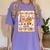 Pumpkin Teacher Preppy Fall In Love With Learning Autumn Women's Comfort Colors T-Shirt Violet