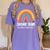 Rainbow Pencil Dream Exceptional Education Team SPED Teacher Women's Comfort Colors T-Shirt Violet