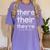 There Their They'Re English Grammar Teacher Humor Women's Comfort Colors T-Shirt Violet