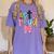 Lets Read Reading Teacher Back To School Literacy Pencil Bow Women's Comfort Colors T-Shirt Violet