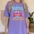 Reading Adventure Library Student Teacher Book Women's Comfort Colors T-Shirt Violet