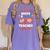 Red & Blue Teacher Crew Shirt 4th Of July Sunglasses Women's Comfort Colors T-Shirt Violet Red & Blue Teacher Crew Shirt 4th Of July Sunglasses Women's Comfort Colors T-Shirt Violet
