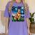 Red Heeler Starry Night Cattle Dog Colorful Art By Aja For Men Women Girls Kids Women's Comfort Colors T-Shirt Violet