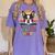 Retro Boston Terrier Dad Women's Comfort Colors T-Shirt Violet