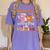 Retro Fall In Love With Learning Pumpkin Autumn Teacher Women's Comfort Colors T-Shirt Violet