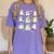 Retro Halloween Science Teacher Ghost Laboratory Teacher Women's Comfort Colors T-Shirt Violet Retro Halloween Science Teacher Ghost Laboratory Teacher Women's Comfort Colors T-Shirt Violet
