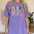 Retro Merry Teacher Bright Students Christmas Teacher Women's Comfort Colors T-Shirt Violet Retro Merry Teacher Bright Students Christmas Teacher Women's Comfort Colors T-Shirt Violet