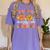 Retro Pumpkin Fall In Love With Learning Autumn Teacher Women's Comfort Colors T-Shirt Violet
