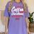 Running On Coffee And Christmas Cheer Lover Teacher For Men Women Kids Women's Comfort Colors T-Shirt Violet
