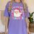 Santa Favorite Teacher Shirt Teacher Christmas Women's Comfort Colors T-Shirt Violet