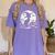 Scary Halloween Cat Costume Retro Cat Moon For Men Women Kids Women's Comfort Colors T-Shirt Violet