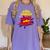School Counselor Teacher Superhero Superpower Comic Book Women's Comfort Colors T-Shirt Violet