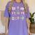 School Pencils And Bows Teacher Bow Coquette Pencil Girls Women's Comfort Colors T-Shirt Violet School Pencils And Bows Teacher Bow Coquette Pencil Girls Women's Comfort Colors T-Shirt Violet