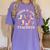 These Boots Are Made For Teaching Western Cowgirl Teacher Women's Comfort Colors T-Shirt Violet These Boots Are Made For Teaching Western Cowgirl Teacher Women's Comfort Colors T-Shirt Violet