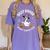 Silly Goose Spooky Teacher Club Halloween Witch Ghost Women's Comfort Colors T-Shirt Violet