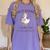 Silly Goose Teacher Club Women's Comfort Colors T-Shirt Violet