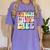 Soul Bleach Teacher Staff First Day Of School Last Hugs & High Fives Lunch Lady Vibes Blue Classic Fit Women's Comfort Colors T-Shirt Violet Soul Bleach Teacher Staff First Day Of School Last Hugs & High Fives Lunch Lady Vibes Blue Classic Fit Women's Comfort Colors T-Shirt Violet
