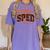 Sped Squad Team Special Education Teacher Halloween Women's Comfort Colors T-Shirt Violet Sped Squad Team Special Education Teacher Halloween Women's Comfort Colors T-Shirt Violet