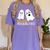 Spooky Ghost Inequalities Halloween Math Teacher Women's Comfort Colors T-Shirt Violet Spooky Ghost Inequalities Halloween Math Teacher Women's Comfort Colors T-Shirt Violet